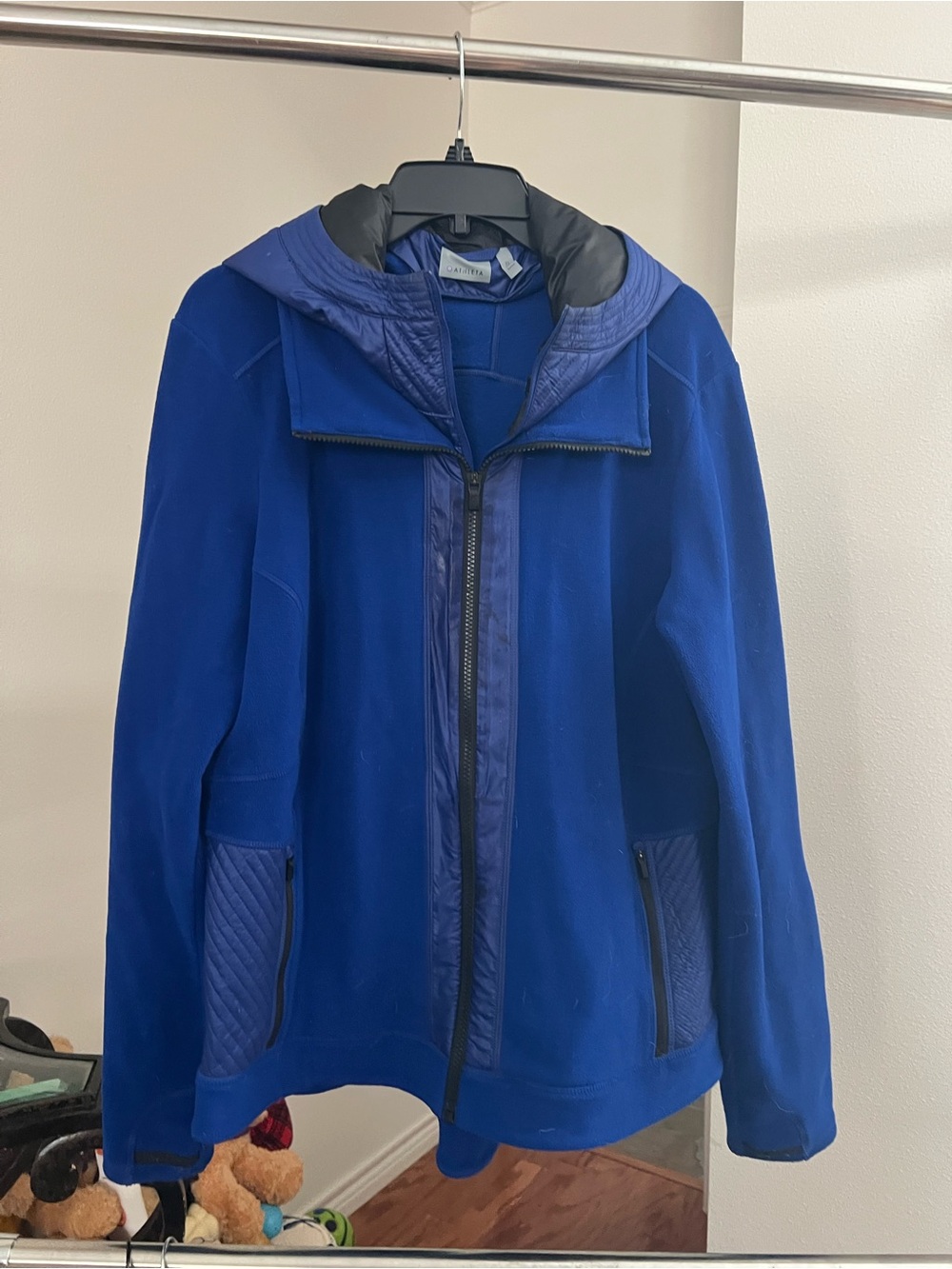 Athleta Men's Cobalt Blue Lightweight Jacket with Quilted Accents